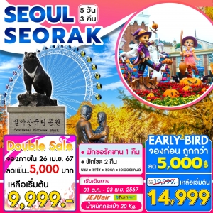 ทัวร์เกาหลี Seoul Seorak 5วัน 3คืน (LJ)